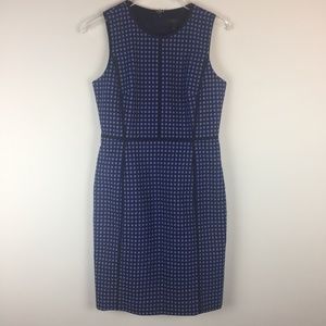 J. Crew | Paneled Sheath Dress in Cremson Foulard